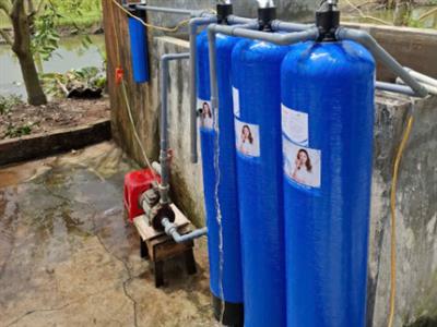 Dự án lọc tổng nước đầu nguồn DAICO-LN312 4 cấp, có máy bơm tại Nam Sách, Hải Dương