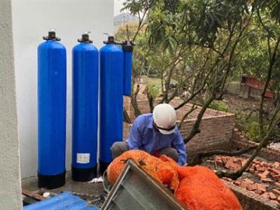 Dự án lọc tổng đầu nguồn DAICO-LN31 4 cấp tại Vĩnh Tường, Thanh Hà, Hải Dương - Anh Khương